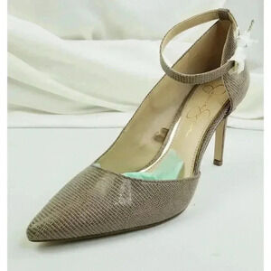 Jessica Simpson Size 7.5M Women's Layra Ankle Strap D'Orsay Stiletto Pumps Heels